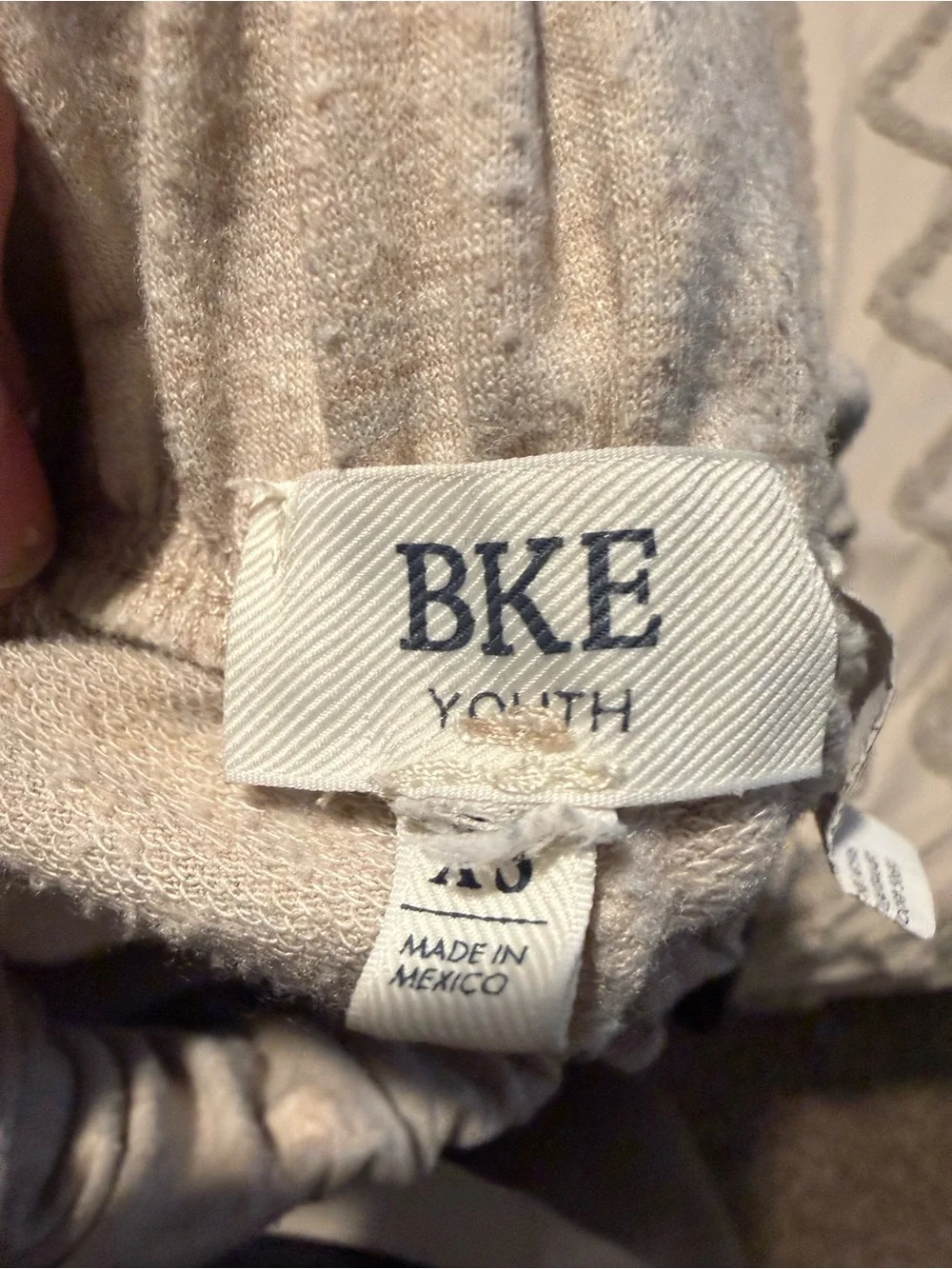 4/$16 BKE Youth XS Casual Drawstring Girls Shorts in Light Beige